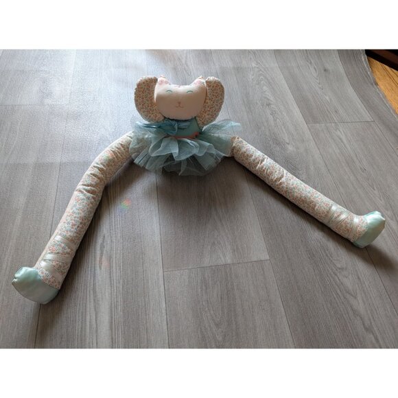 Avon 1988 Floral Cat Plush Door Stopper & Blue Tulle Skirt - Picture 1 of 7
